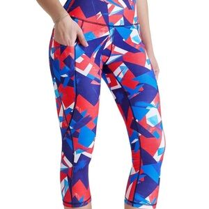 Vibrant Abstract Patterned Capris